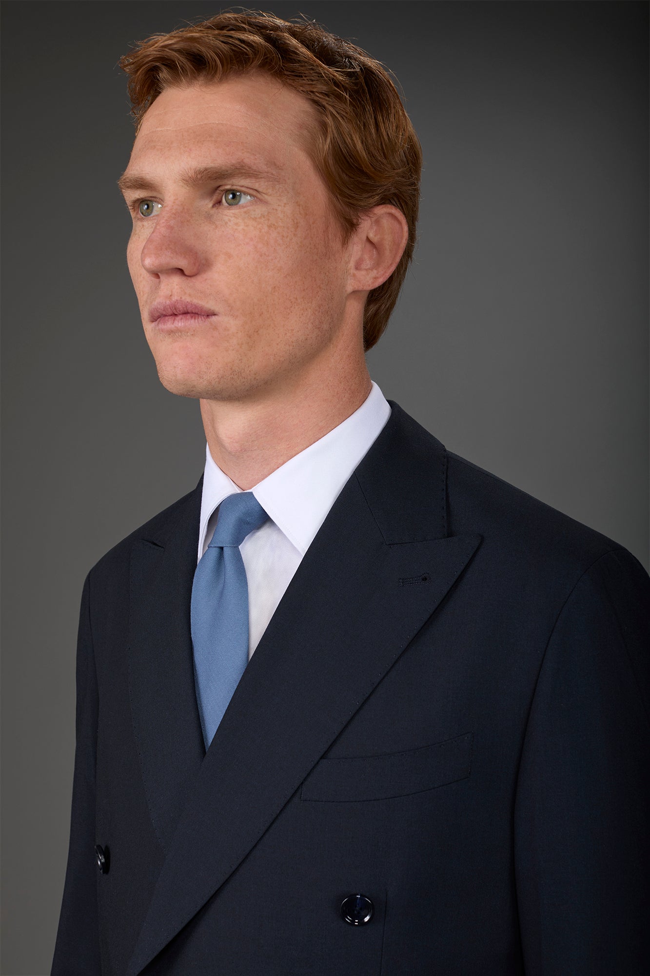 Men's single-colour tie Indigo