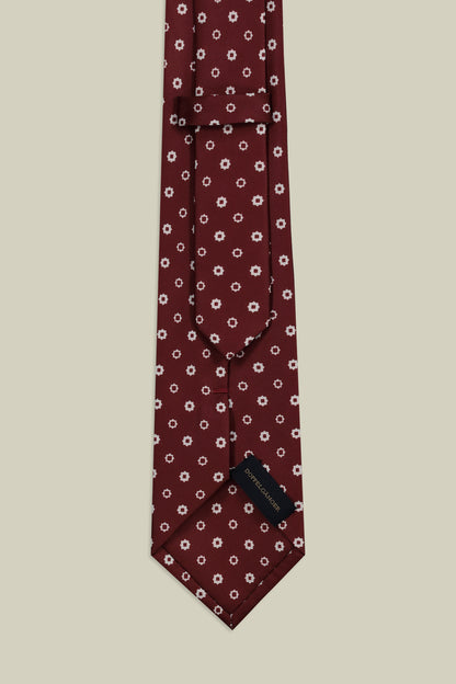 Men's micro patterned tie