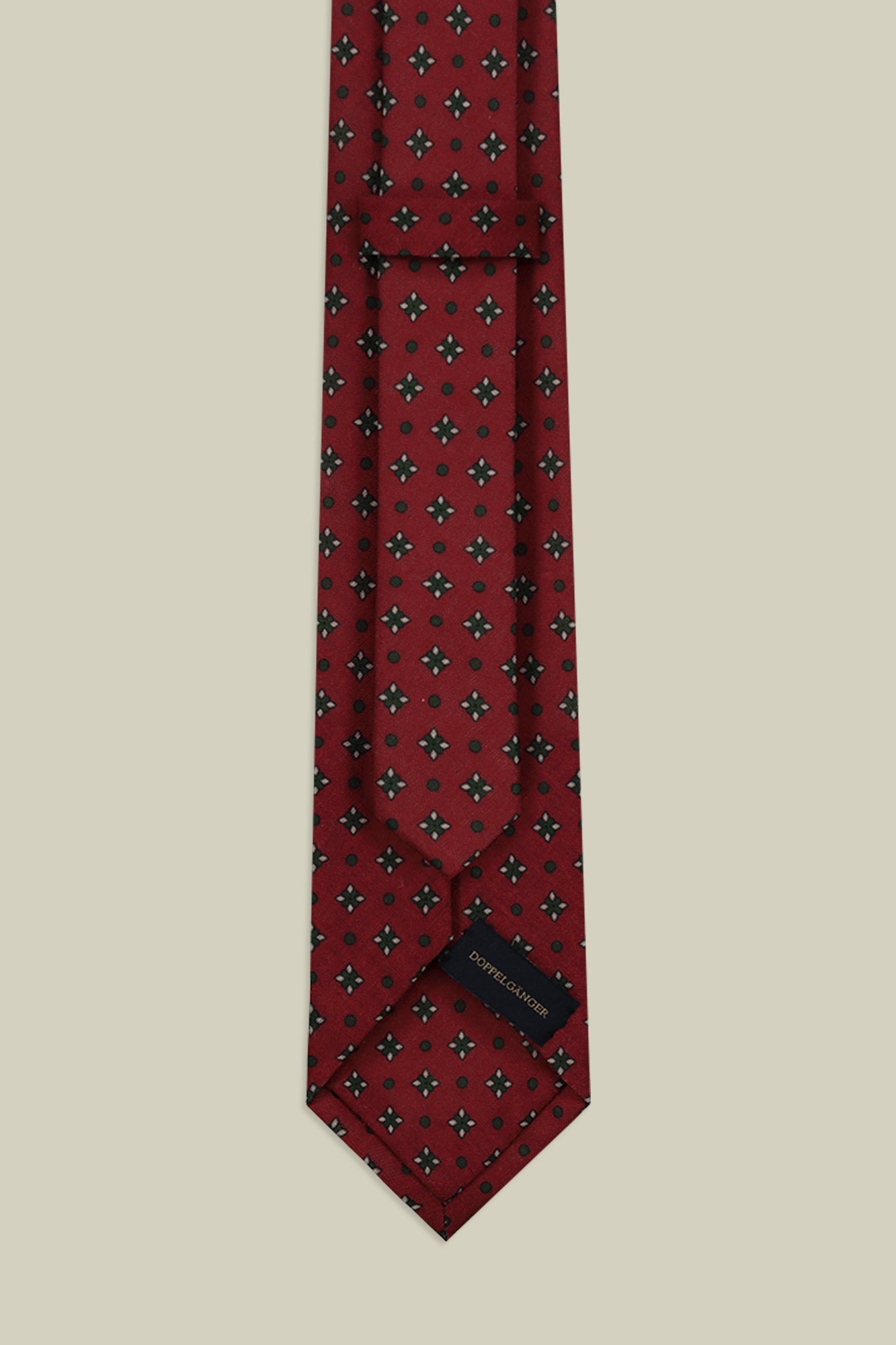 Men's micro patterned tie