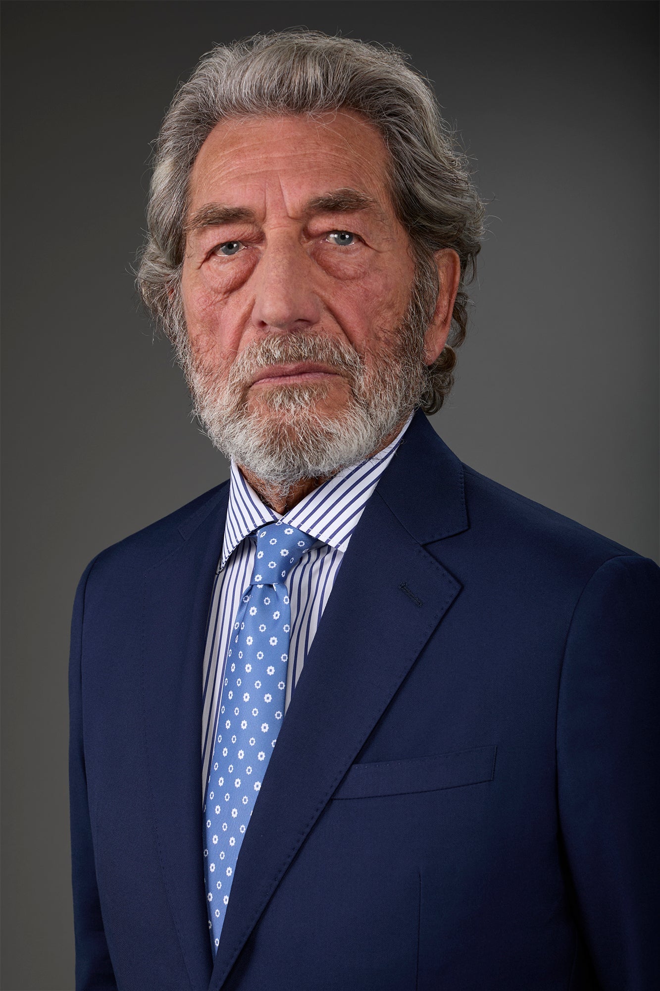 Men's micro patterned tie Dk Blue