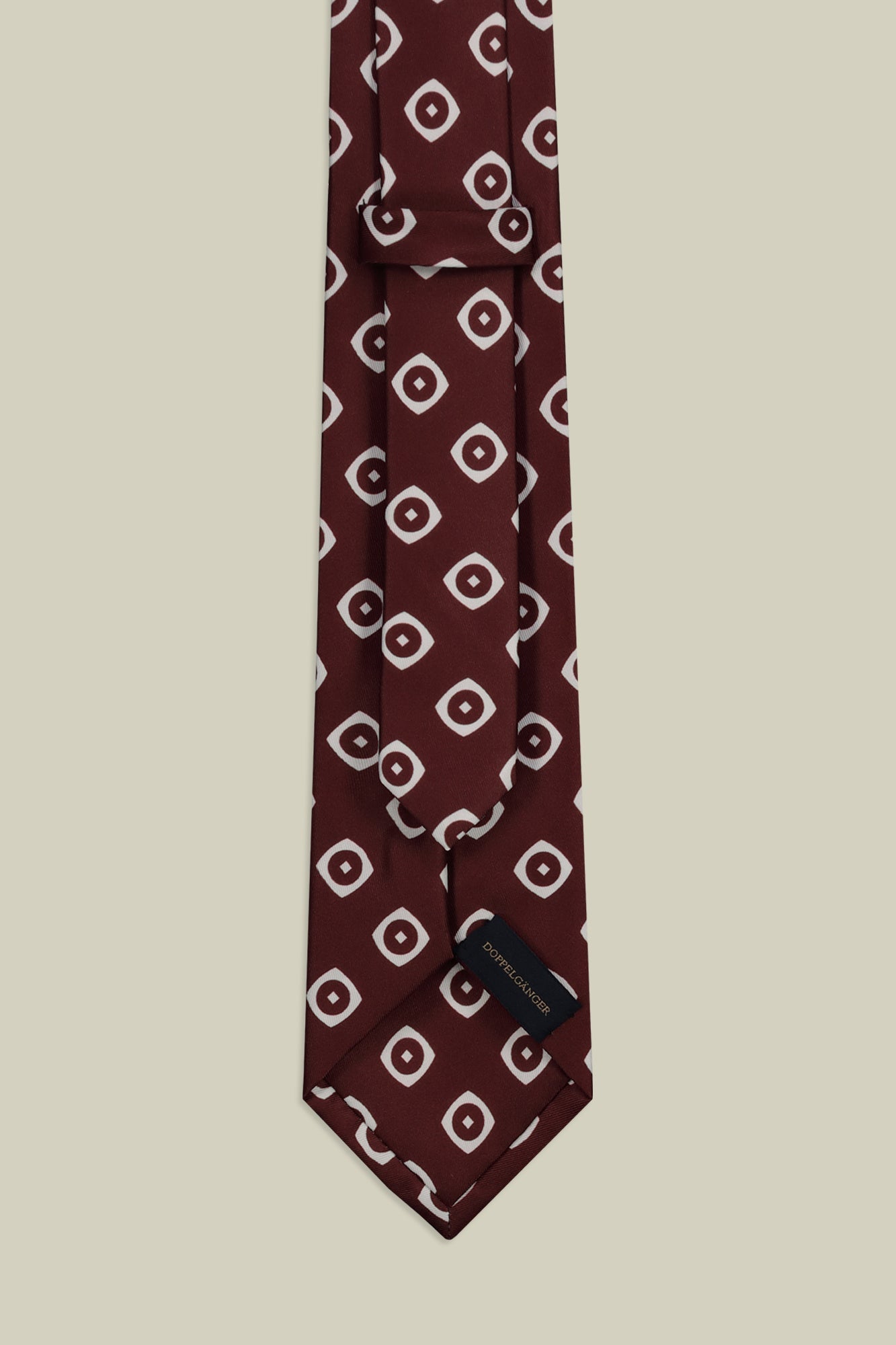 Men's macro patterned tie