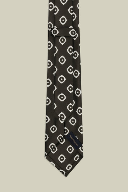 Men's macro patterned tie