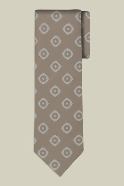 Men's macro patterned tie