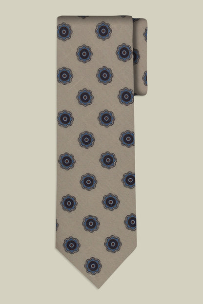 Men's macro patterned tie
