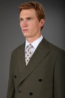 Men's macro patterned tie Beige