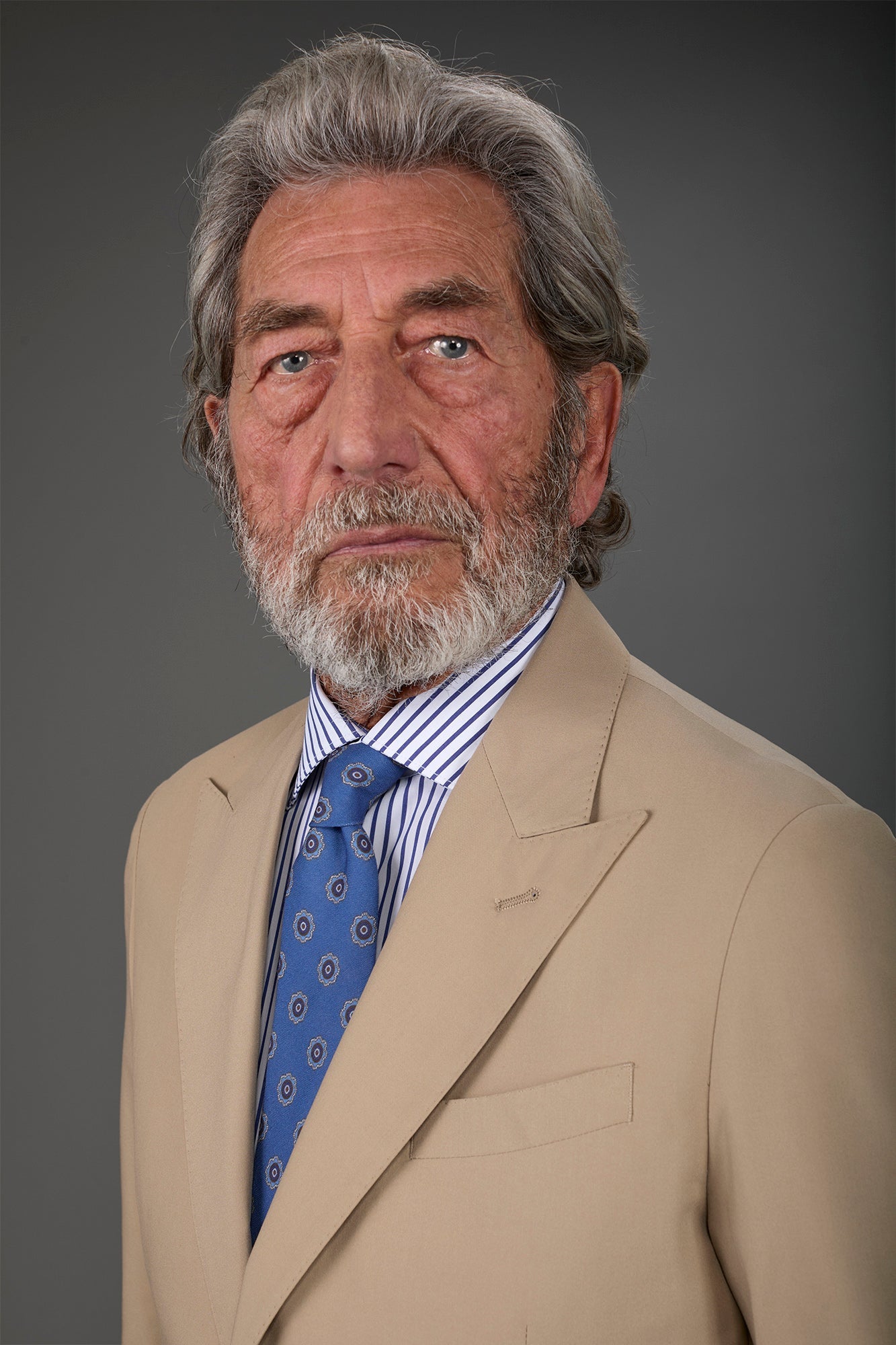 Men's macro patterned tie Lt Blue