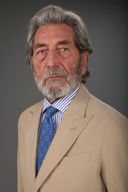 Men's macro patterned tie Lt Blue