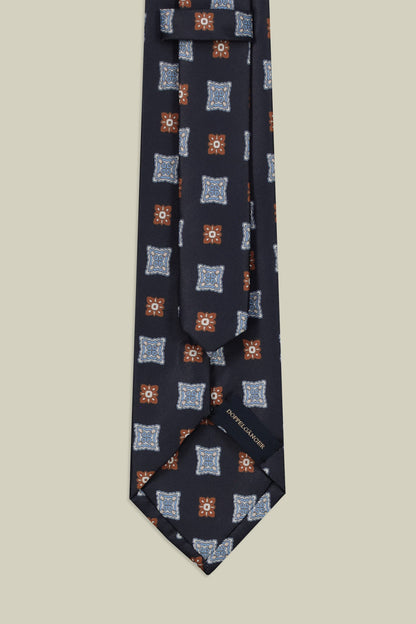 Men's macro patterned tie