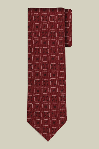 Men's macro patterned tie