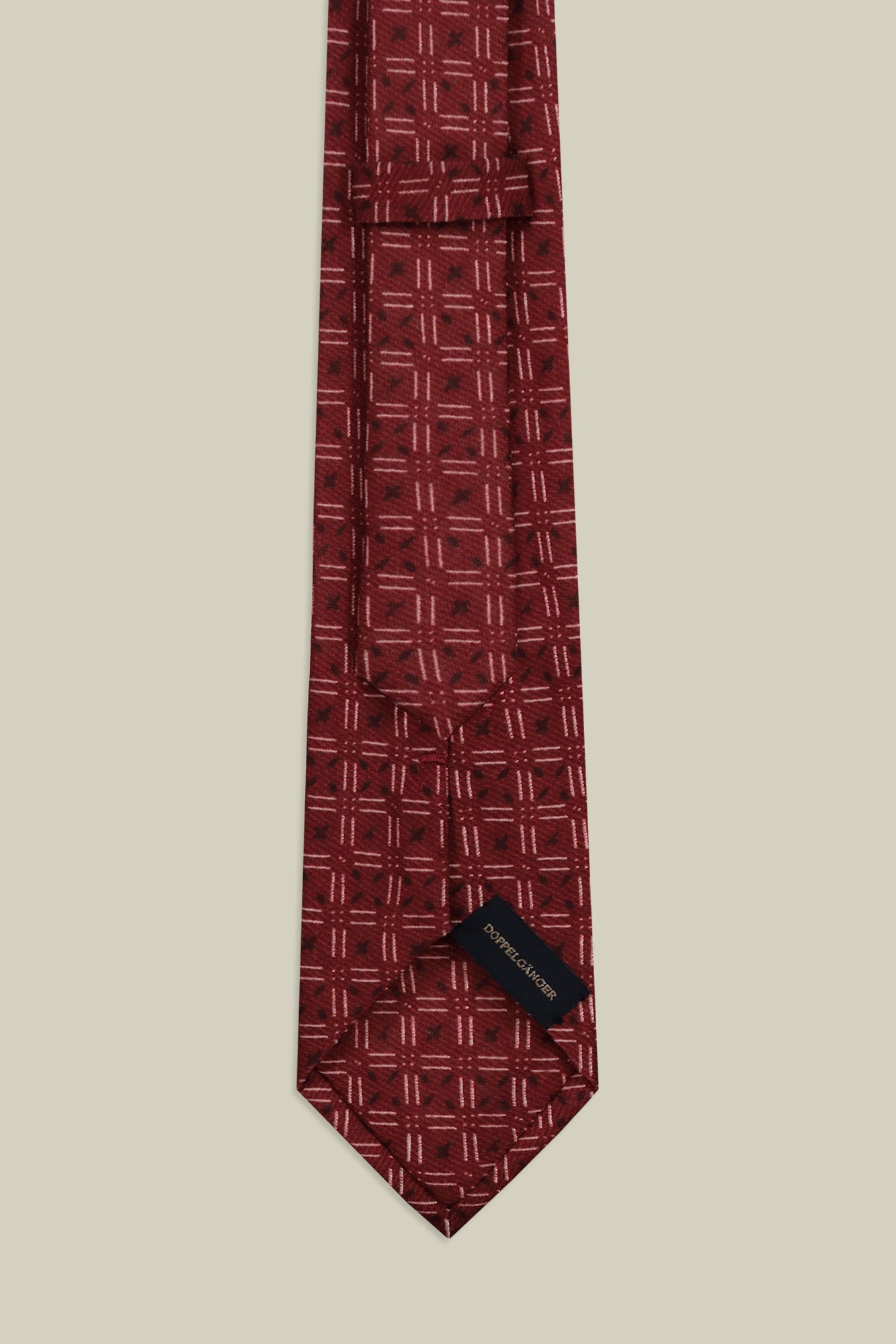 Men's macro patterned tie