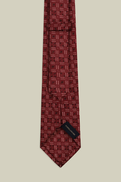 Men's macro patterned tie