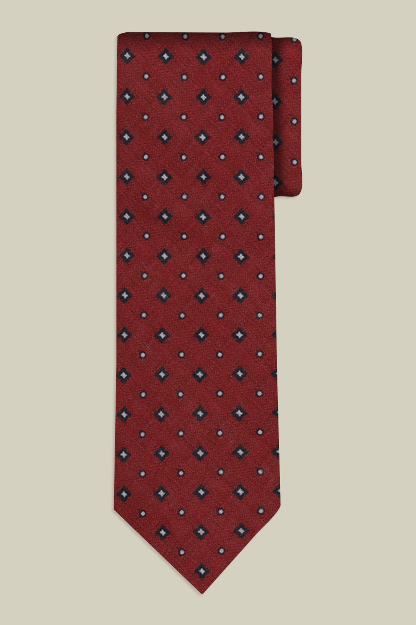 Men's micro patterned tie