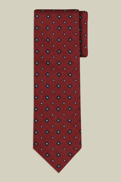 Men's micro patterned tie