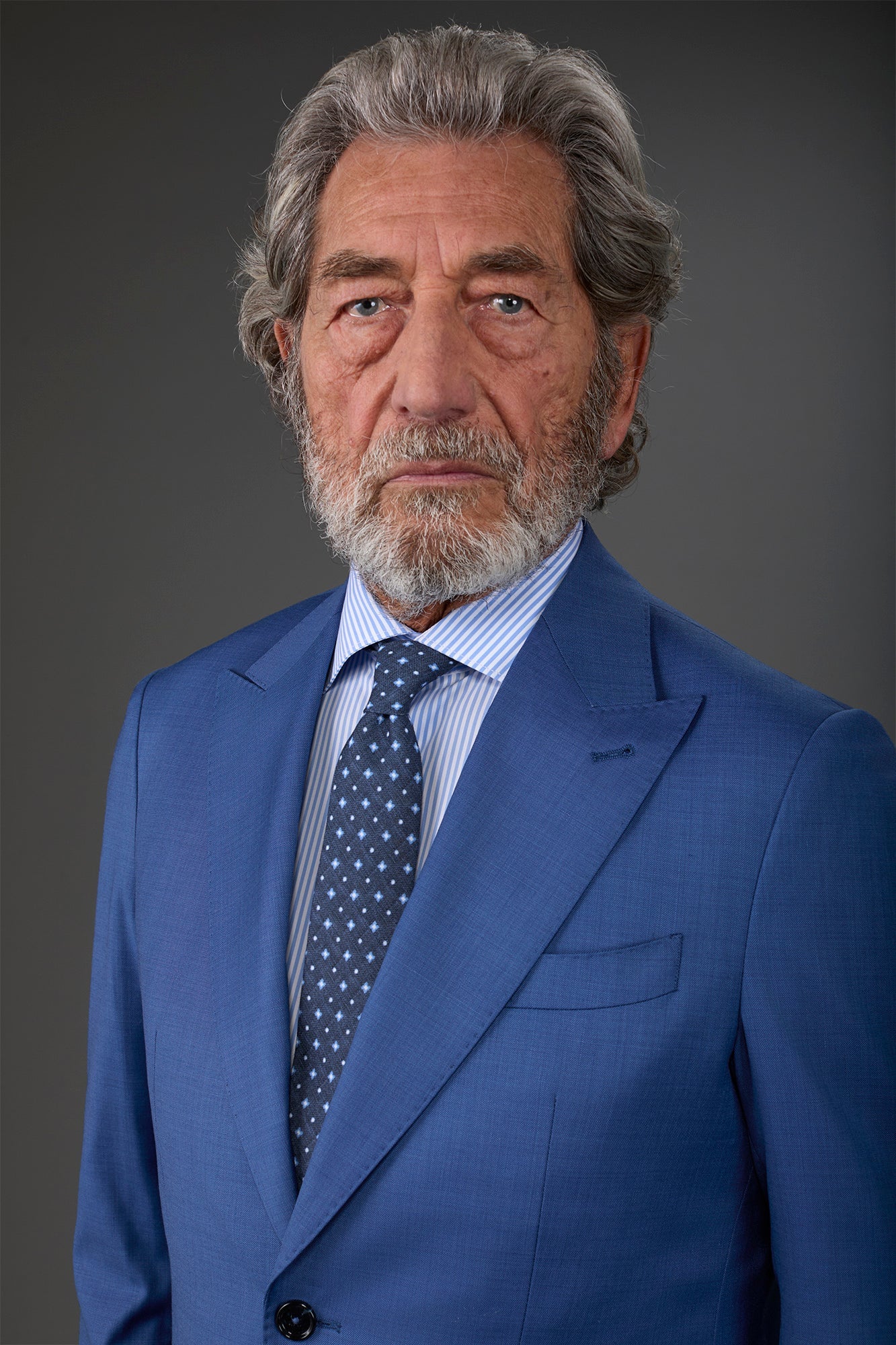 Men's micro patterned tie Dk Blue