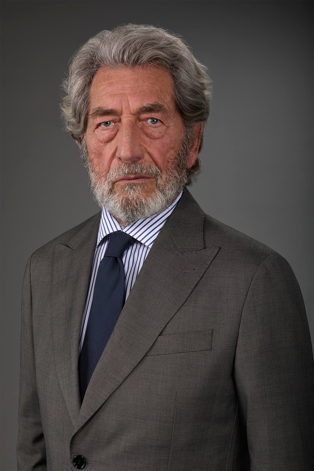 Men's single-colour silk tie Dk Blue