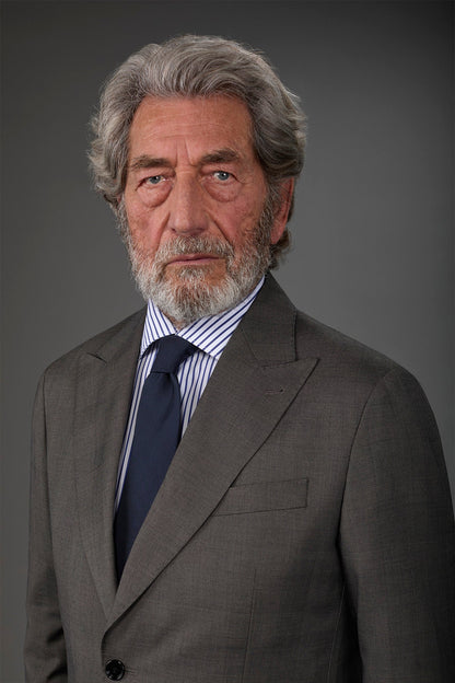 Men's single-colour silk tie Dk Blue