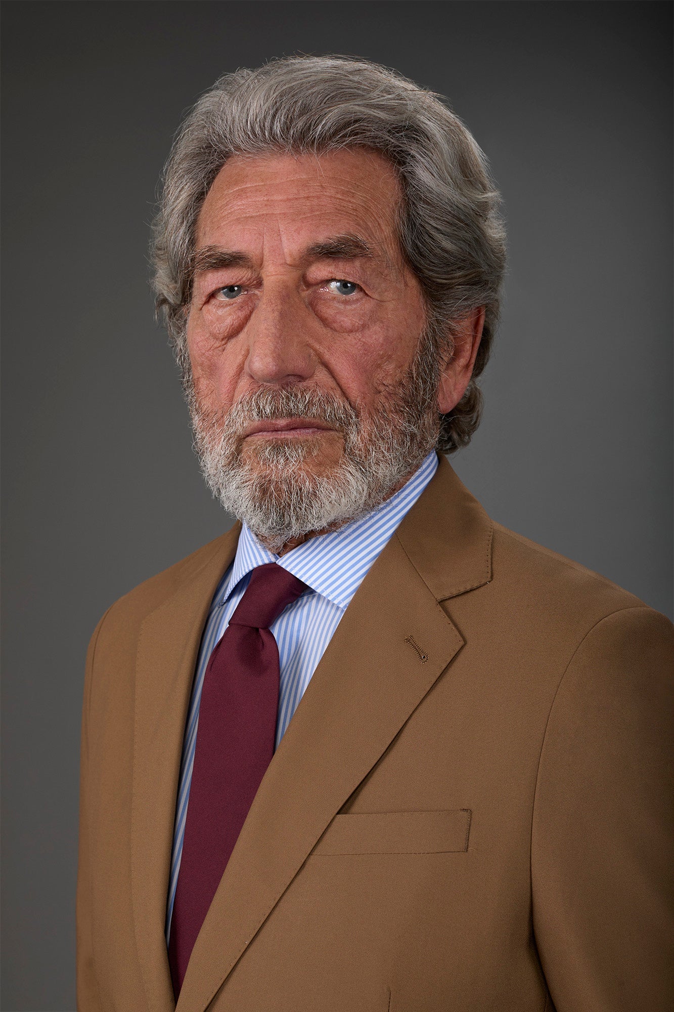 Men's single-colour silk tie Bordeaux