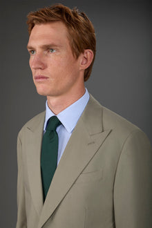 Men's single-colour silk tie Green