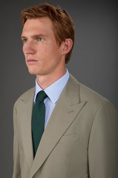 Men's single-colour silk tie Green