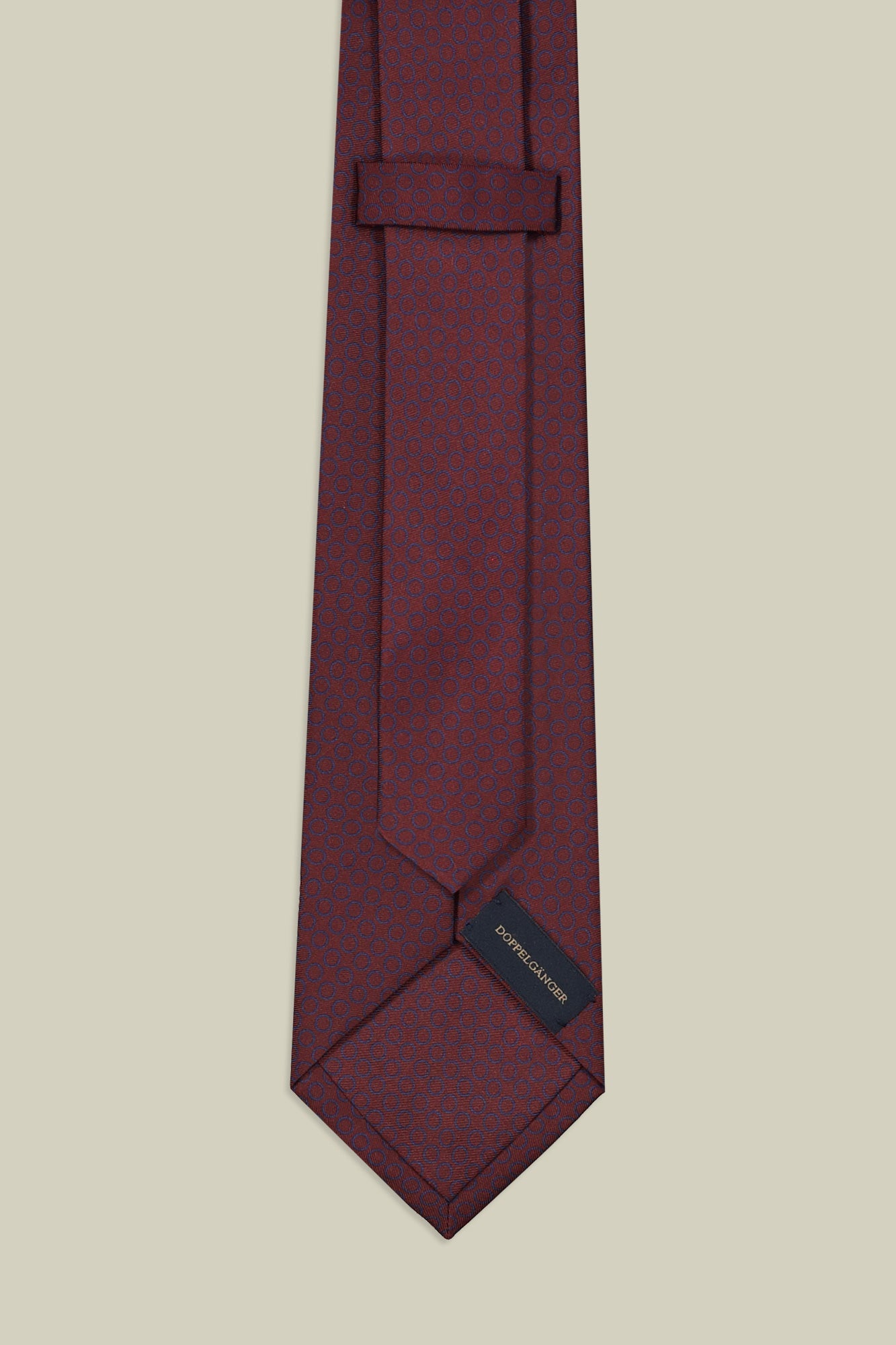 Men's micro patterned silk tie