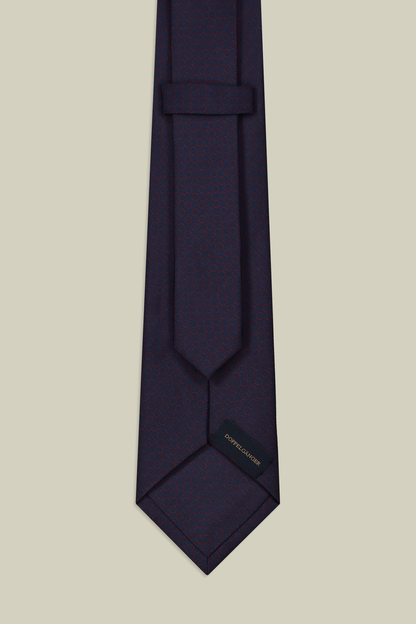 Men's micro patterned silk tie
