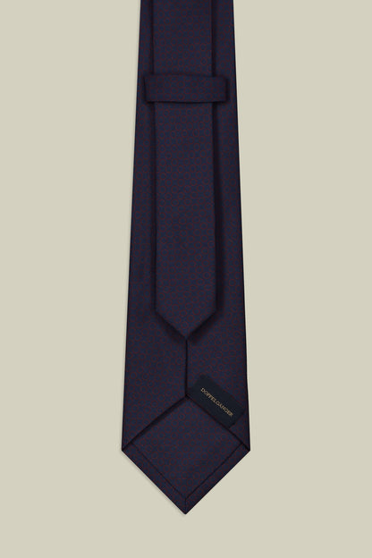Men's micro patterned silk tie