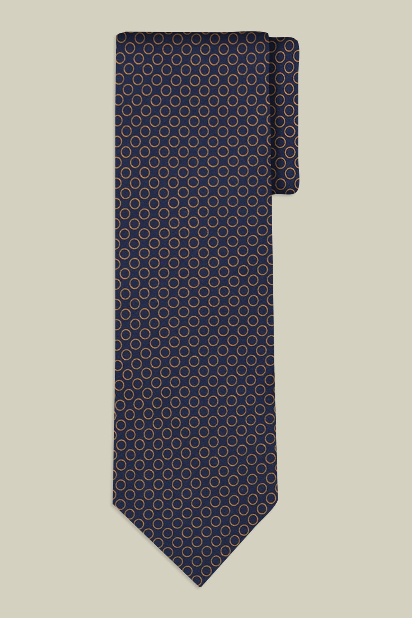 Men's micro patterned silk tie