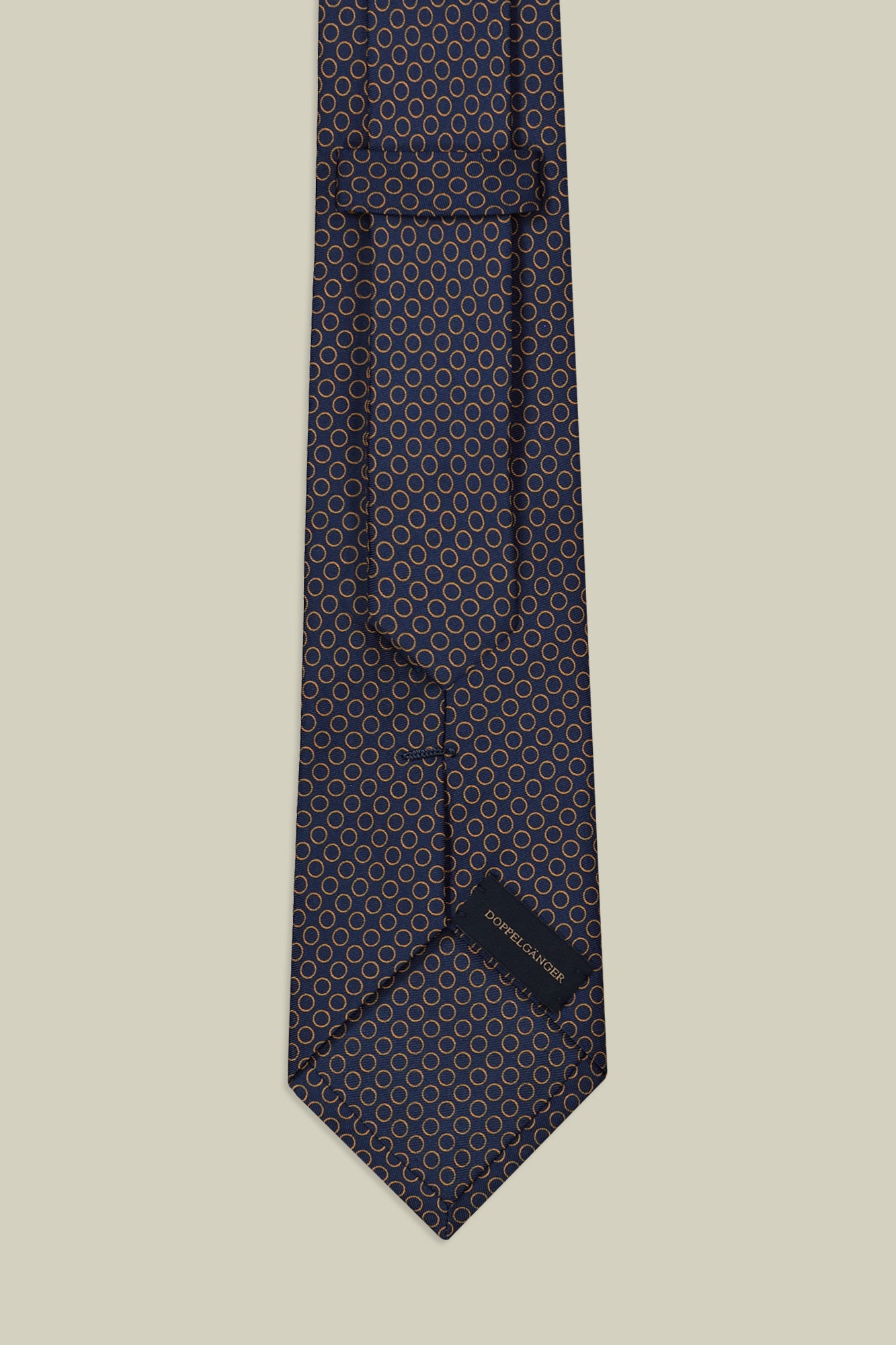 Men's micro patterned silk tie