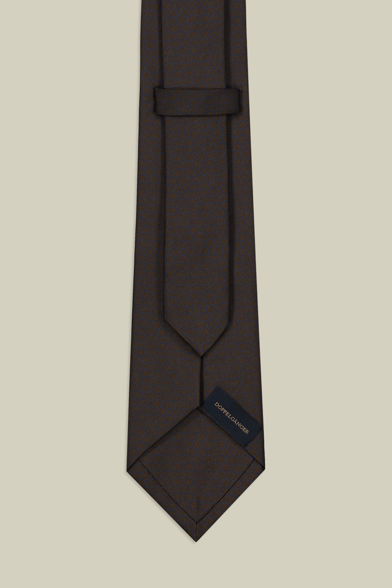 Men's micro patterned silk tie