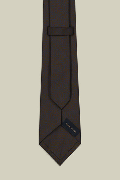 Men's micro patterned silk tie