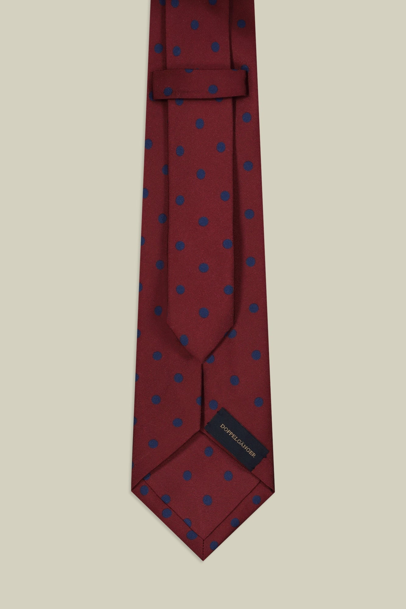 Men's polka dot silk tie