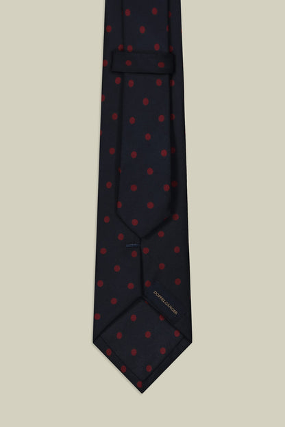 Men's polka dot silk tie