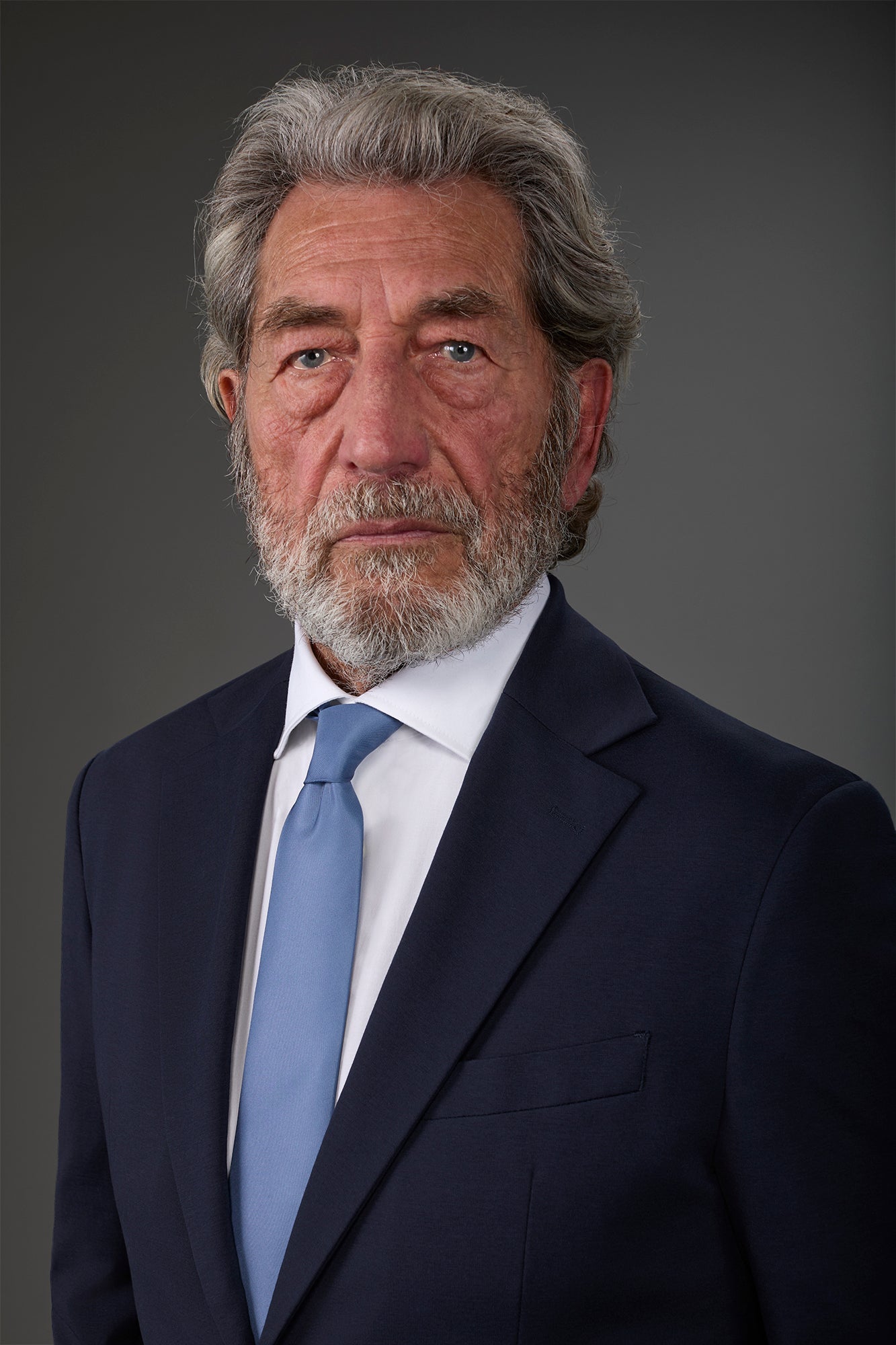 Men's single-colour tie Indigo