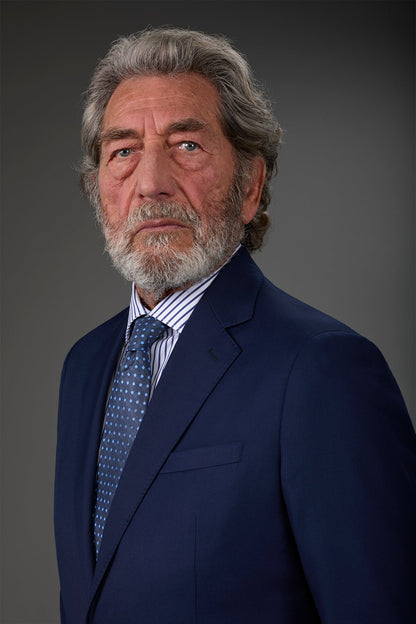 Men's micro polka dot tie Dk Blue