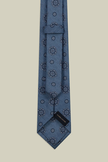 Men's macro patterned tie
