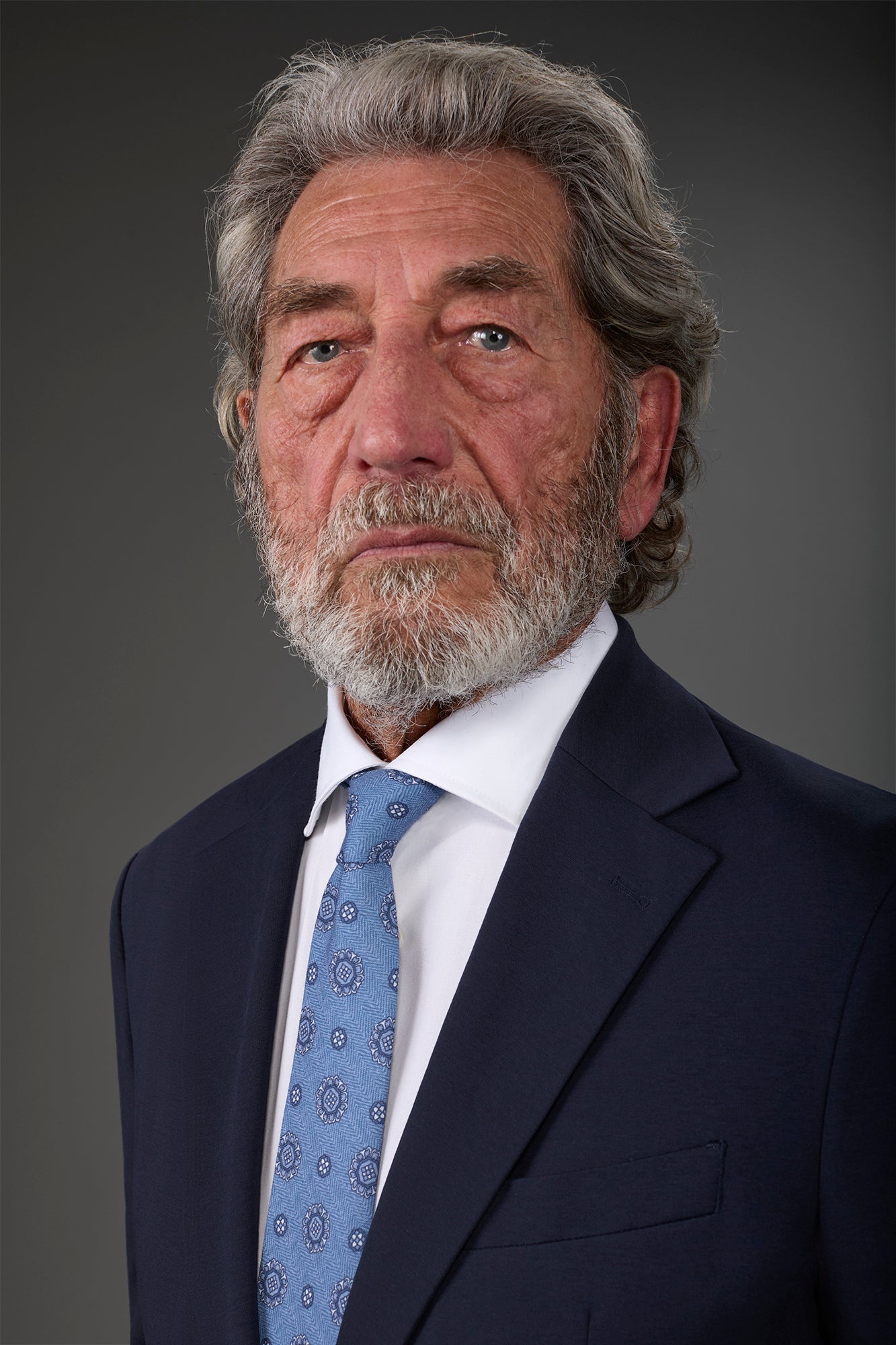 Men's macro patterned tie Lt Blue