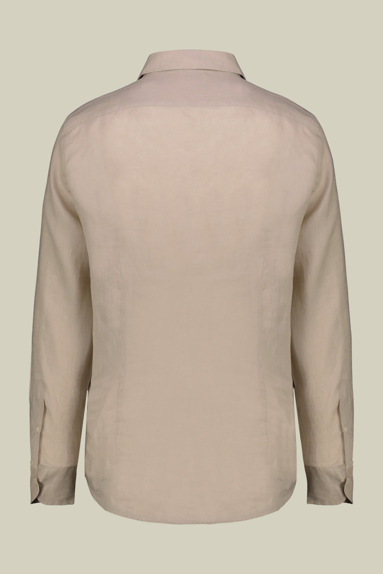 Men's casual shirt with classic collar, 100% linen