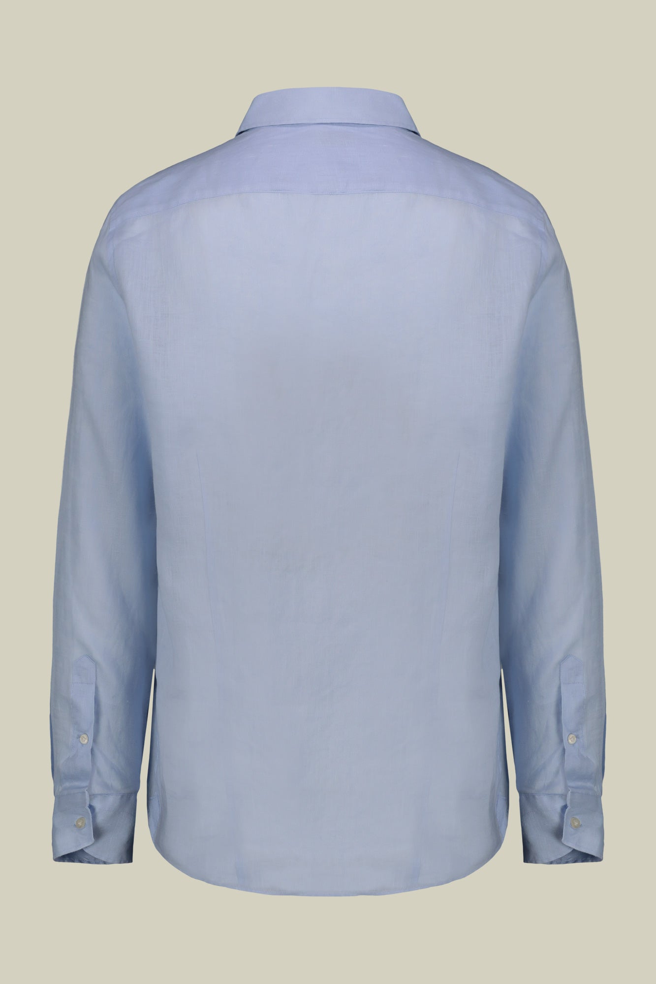 Men's casual shirt with classic collar, 100% linen