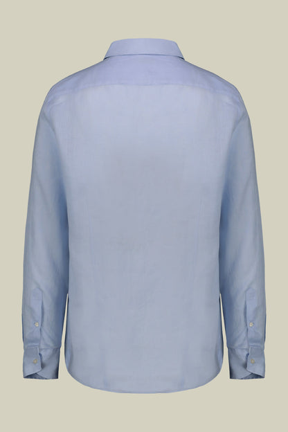 Men's casual shirt with classic collar, 100% linen