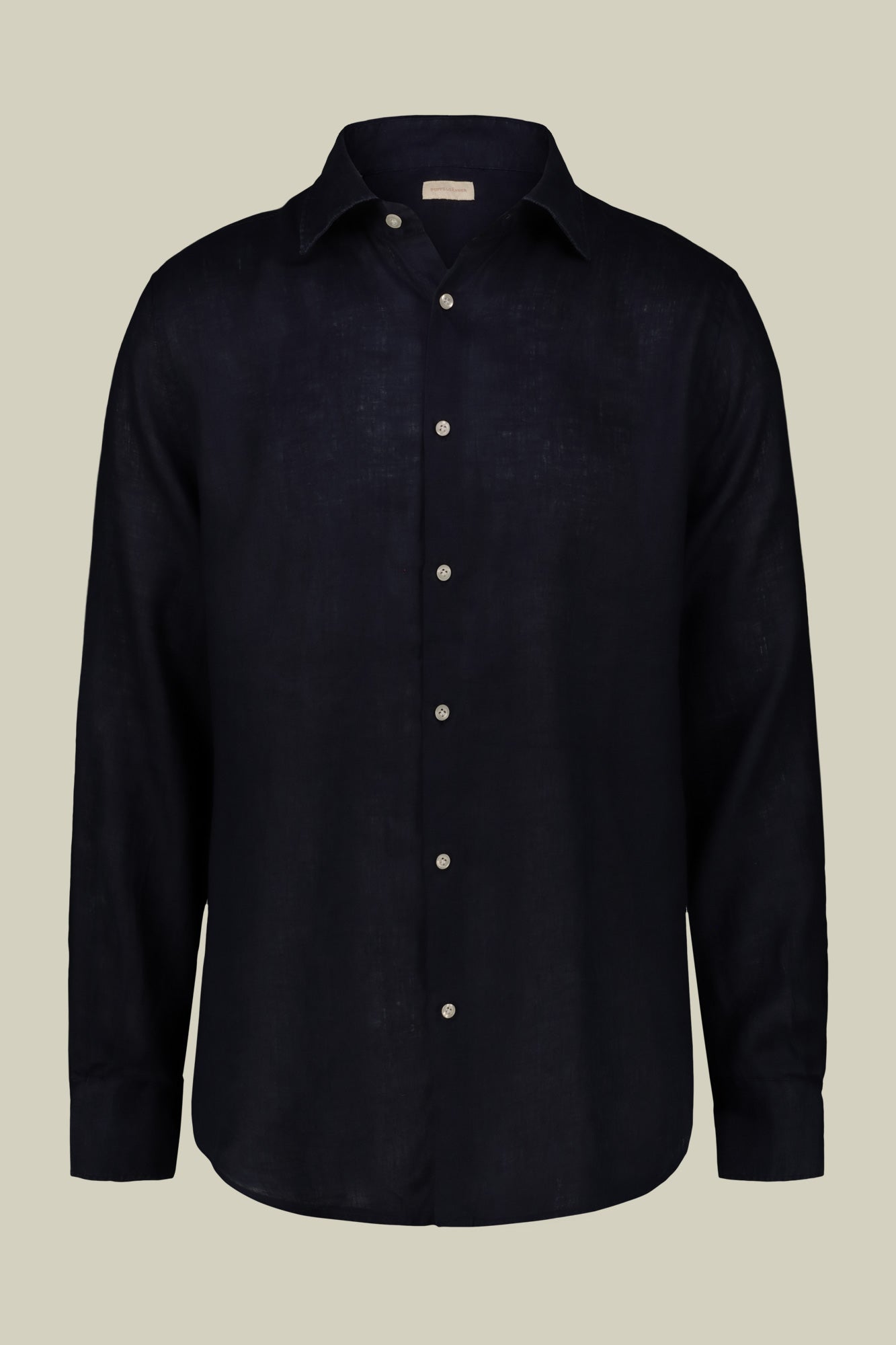 Men's casual shirt with classic collar, 100% linen