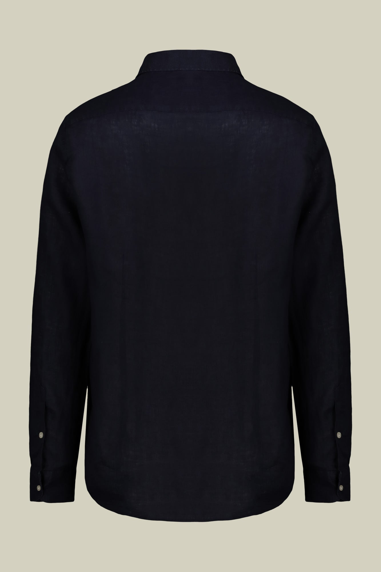 Men's casual shirt with classic collar, 100% linen