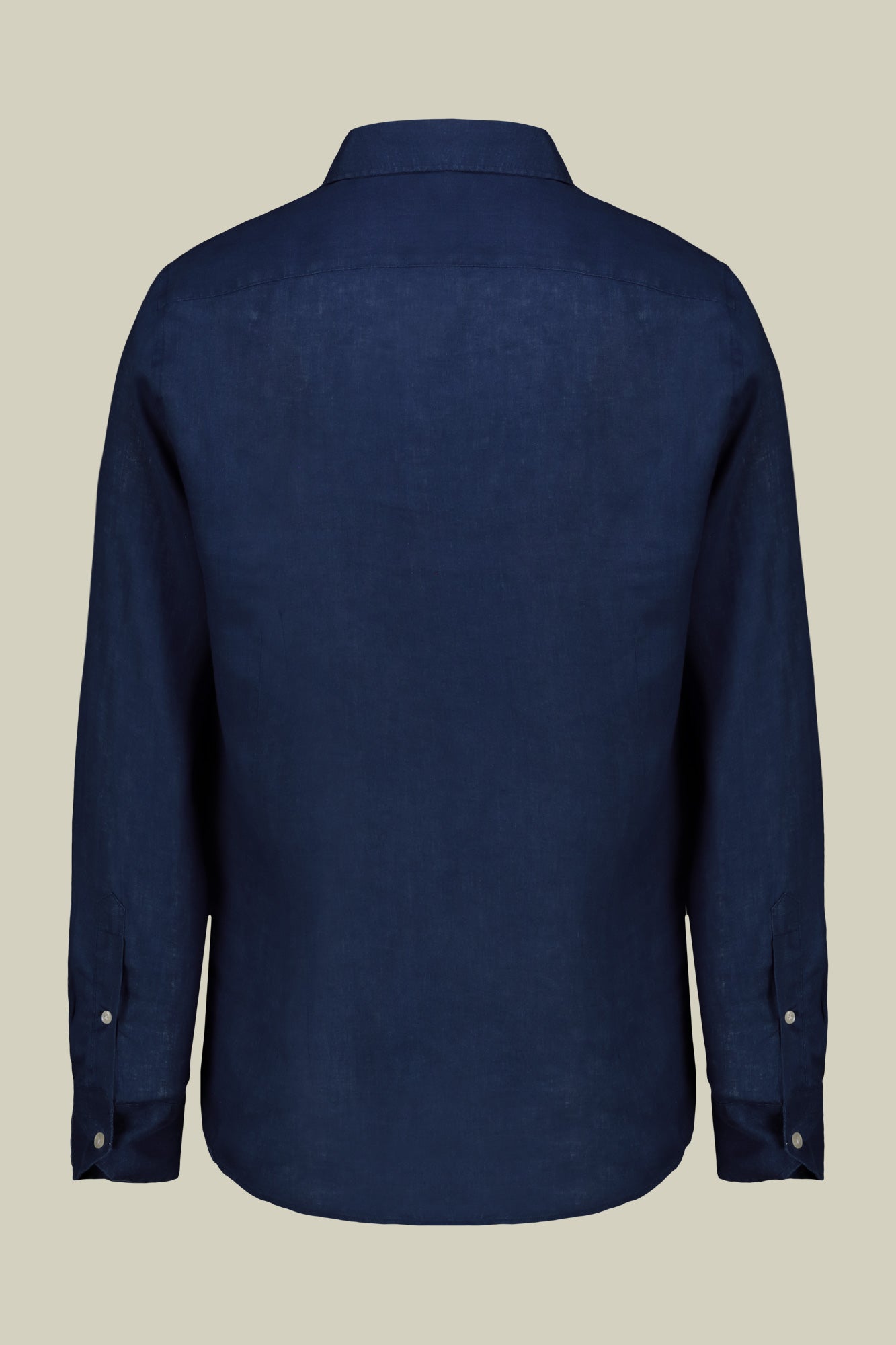 Men's casual shirt with classic collar, 100% linen