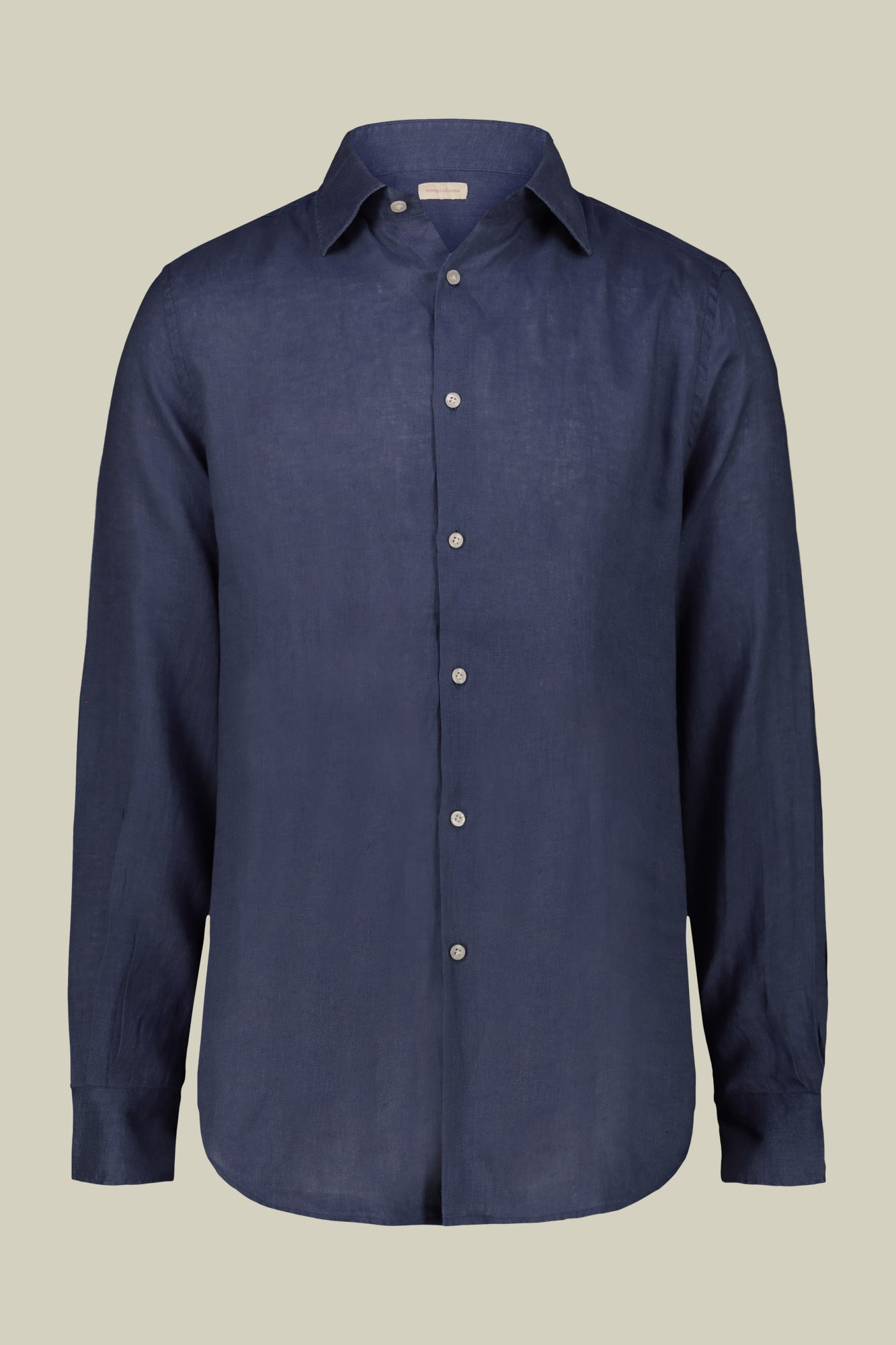 Men's casual shirt with classic collar, 100% linen