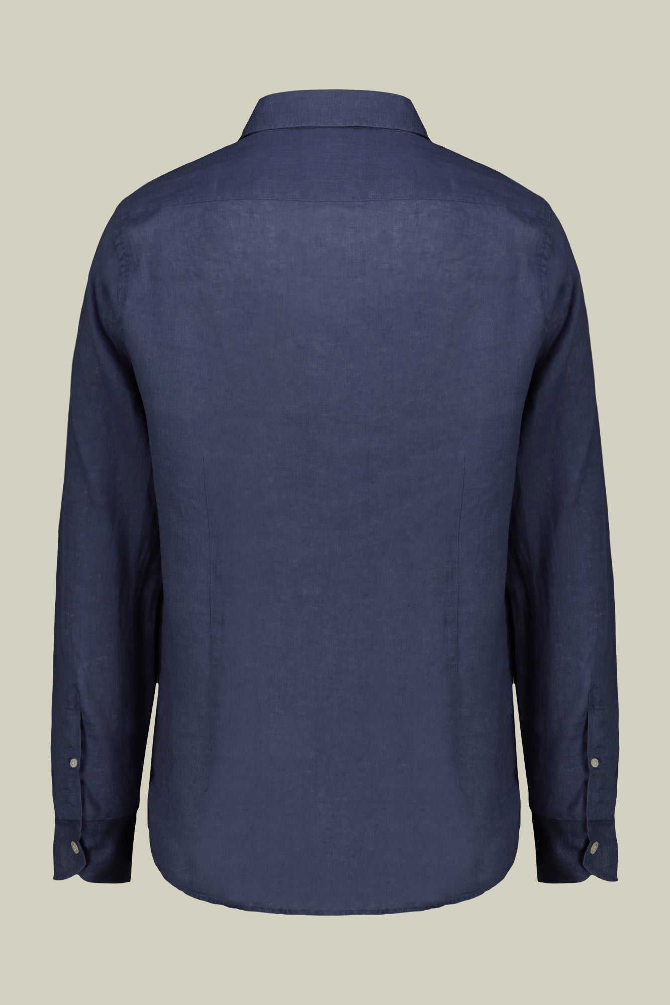 Men's casual shirt with classic collar, 100% linen