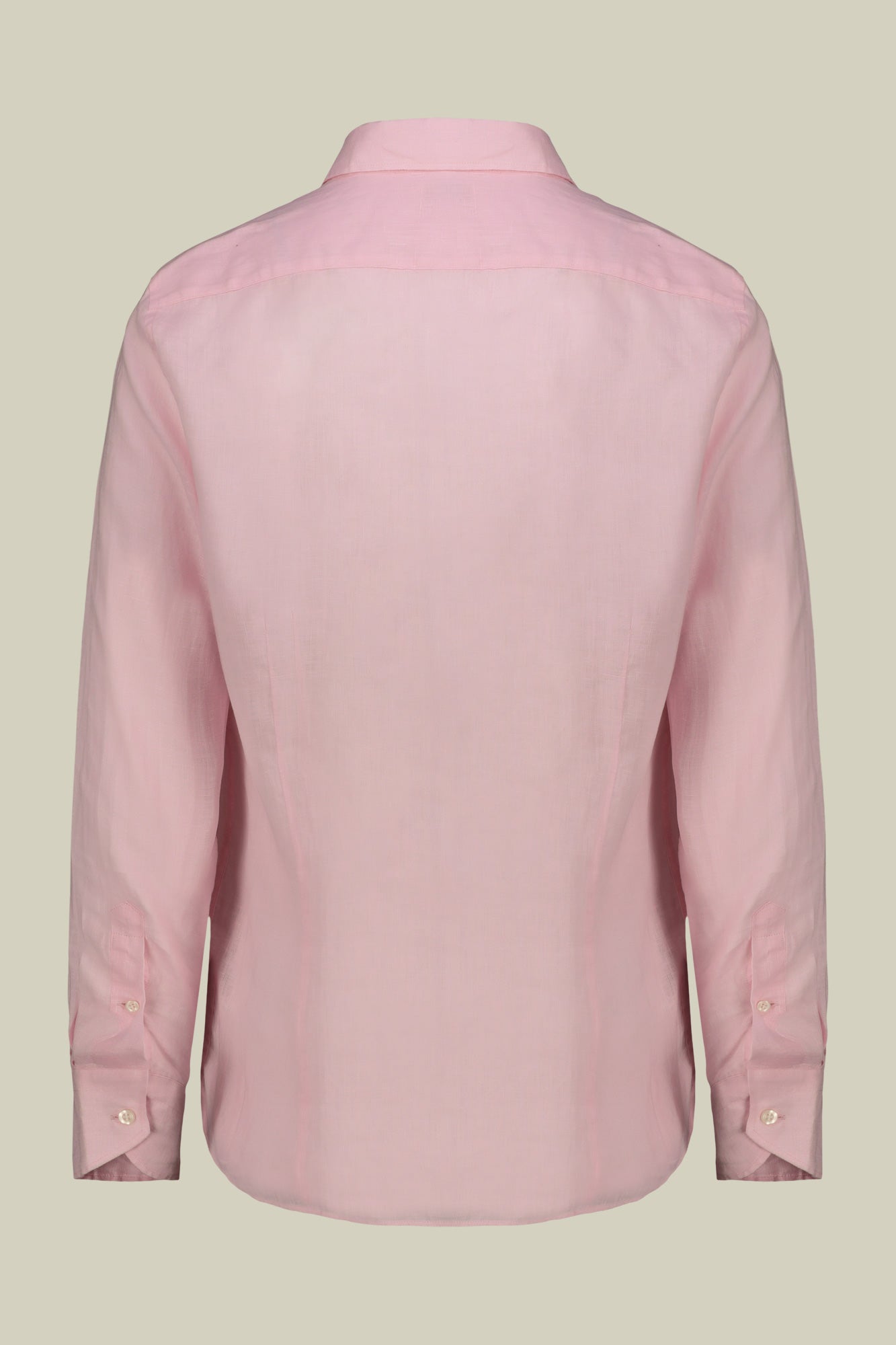 Men's casual shirt with classic collar, 100% linen