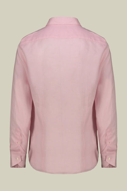 Men's casual shirt with classic collar, 100% linen