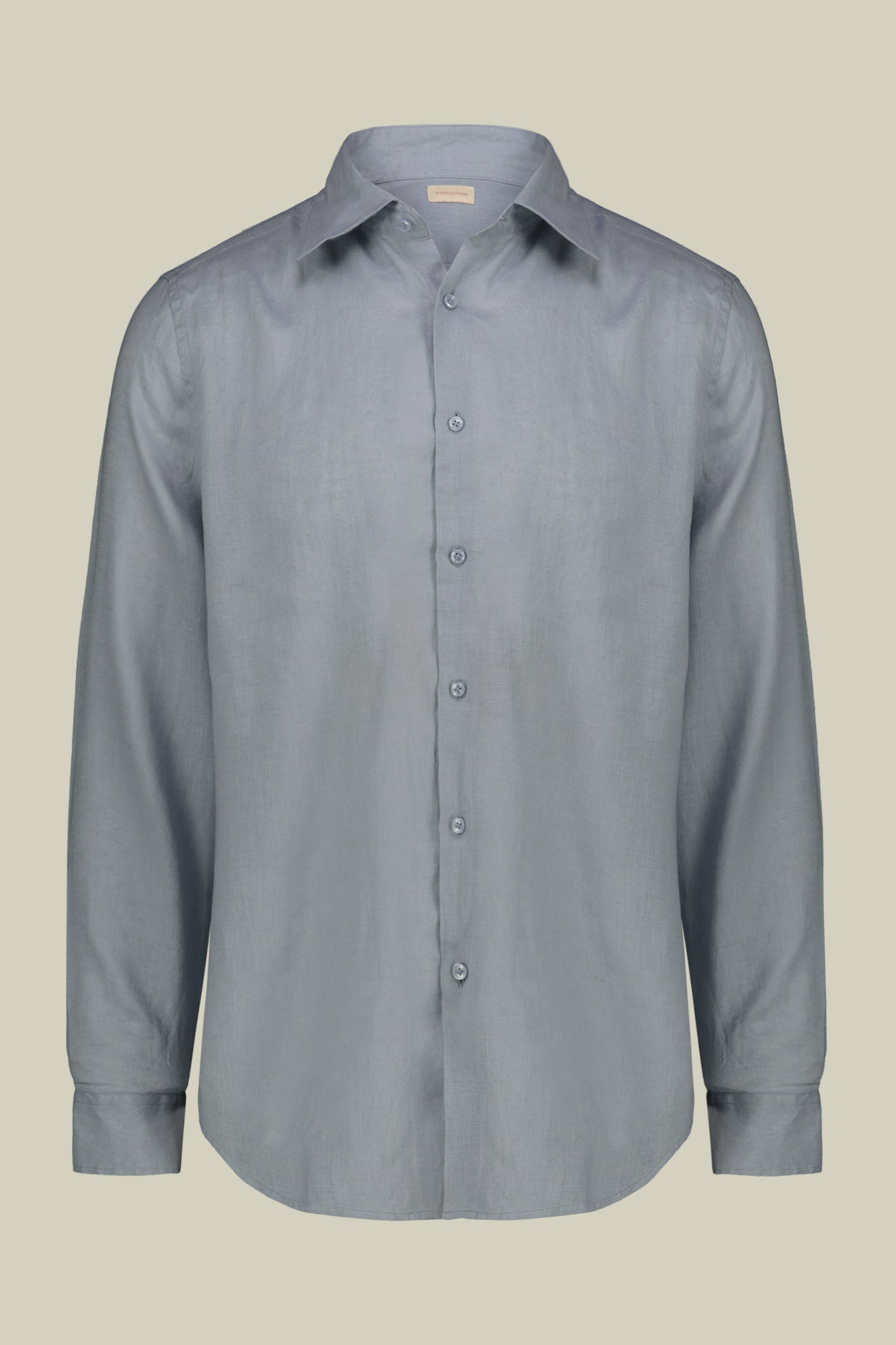 Men's casual shirt with classic collar, 100% linen