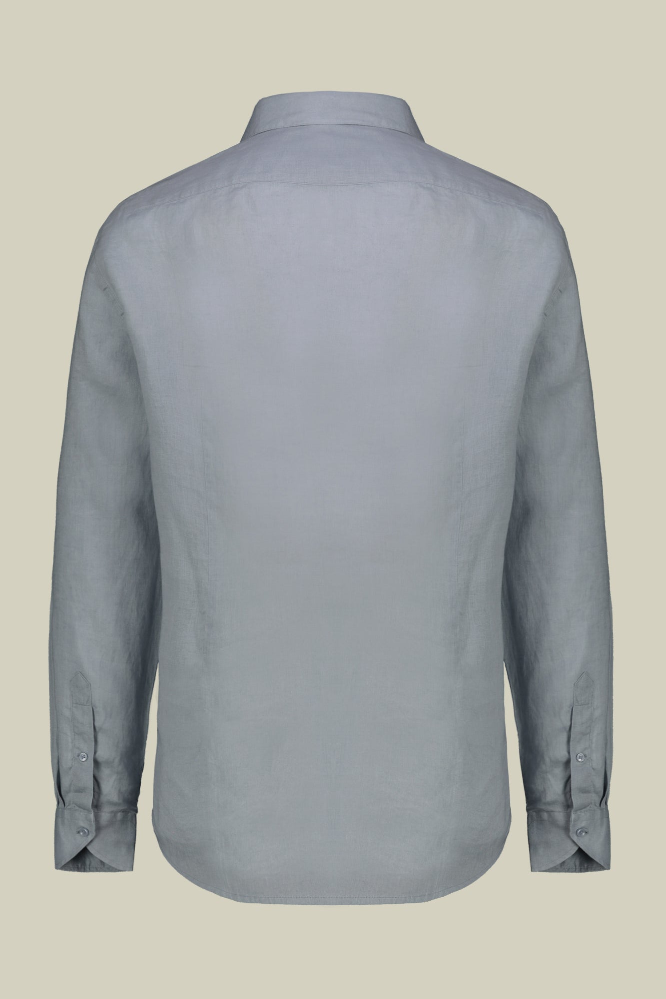 Men's casual shirt with classic collar, 100% linen