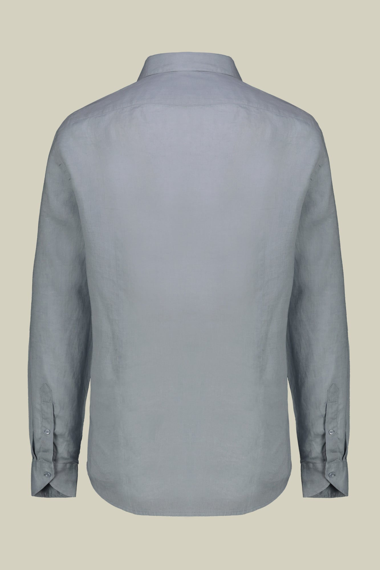 Men's casual shirt with classic collar, 100% linen