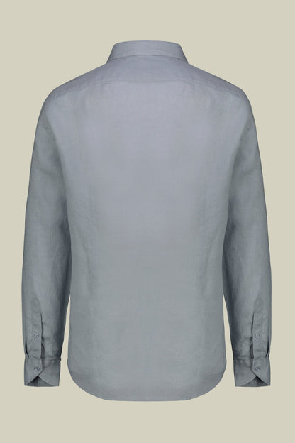 Men's casual shirt with classic collar, 100% linen
